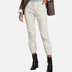 Nili Lotan Cropped Military Pant in Eggshell - Size 6